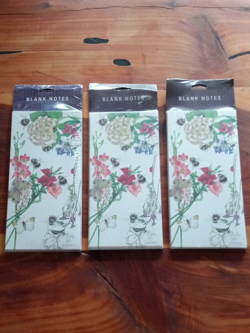 Deadstock Botanical Garden Wildflower Blank Note Cards (Lot of 3)